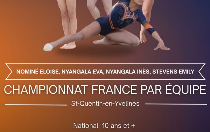 Nos équipes qualifiées pour les Championnats de France