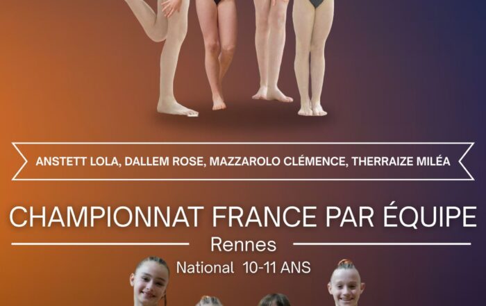 Nos équipes qualifiées pour les Championnats de France