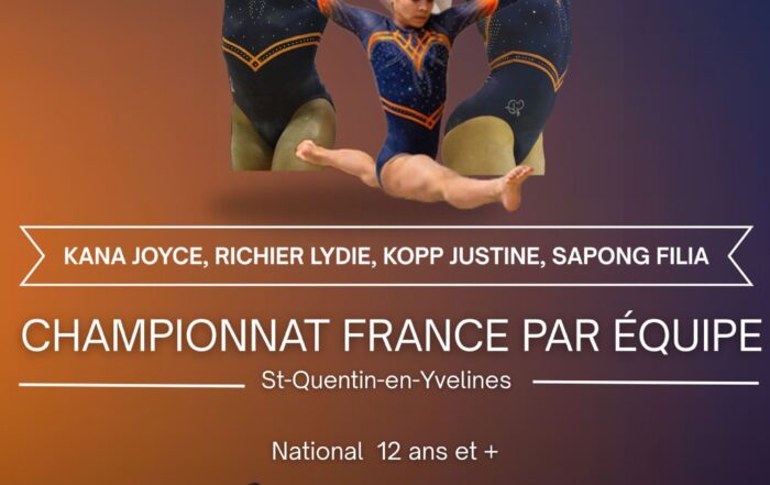 Nos équipes qualifiées pour les Championnats de France