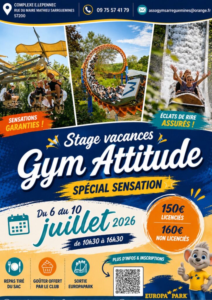 GYM ATTITUDE – VACANCES D’ÉTÉ