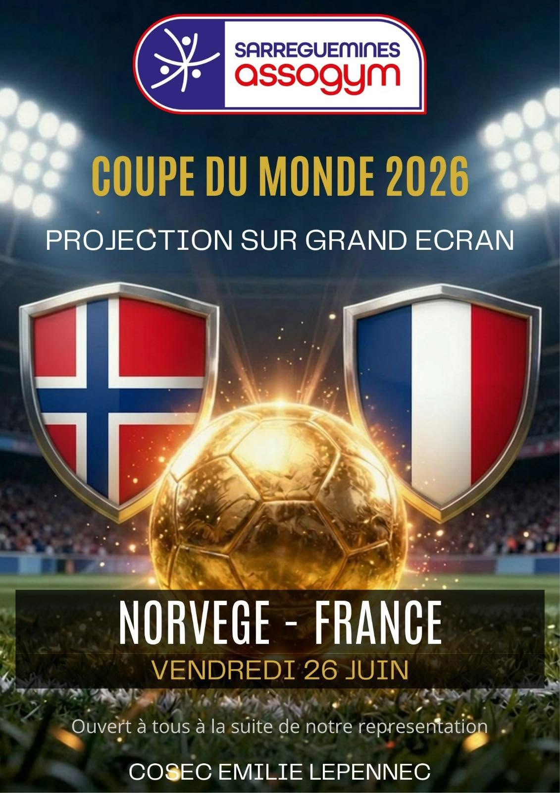 SOIRÉE FOOT AU COSEC ÉMILIE LE PENNEC